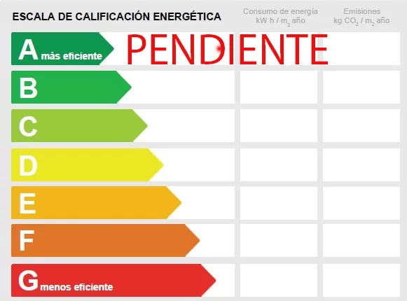 calificacion energetica pendiente